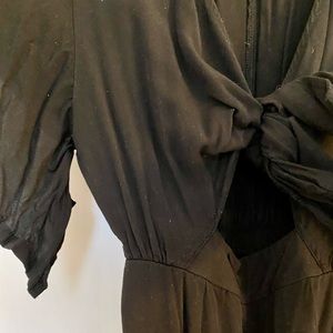 Jumpsuit with Front Tie Top